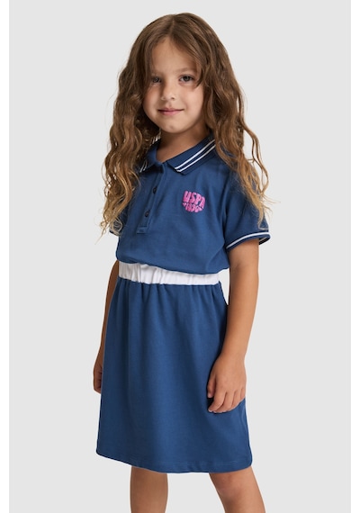 U.s. Polo Assn. Kız Çocuk Açık Lacivert Elbise Örme 50325649-vr059