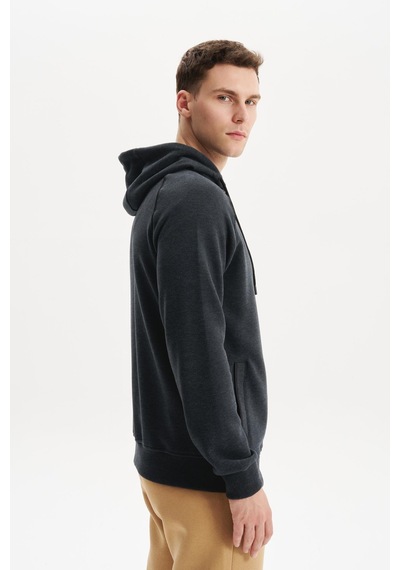 AR-MA Arma Erkek Örme Fleto Cepli Kapüşonlu Selanik Sweatshirt Regular Fit, Pamuk Polyester K30324698402 Gri AR-MA Arma Erkek Örme Fleto Cepli Kapüşonlu Selanik Sweatshirt Regular Fit, Pamuk Polyester K30324698402 Gri