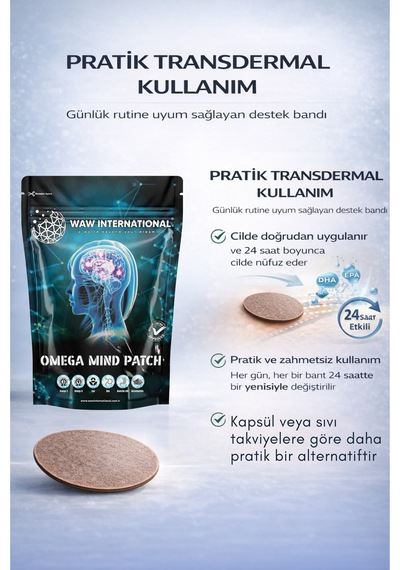 Omega Mind Bant - Hafıza Ve Odaklanma İçin Omega 3 Desteği, Beyin Fonksiyonlarını Güçlendirici Bant