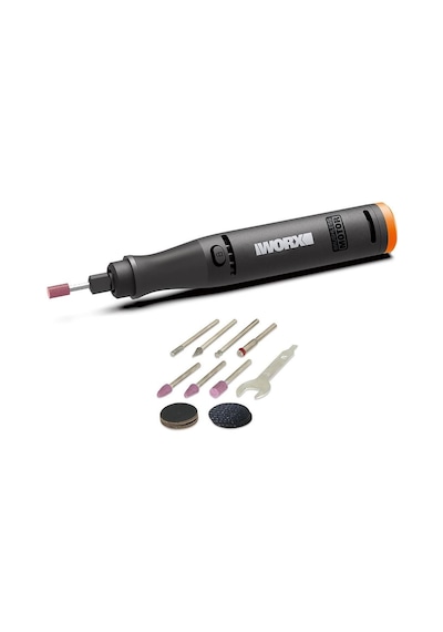 Worx WX739.9 Makerx 20V Kömürsüz Profesyonel Solo Gravür Makinesi + 19 Parça Aksesuar Seti