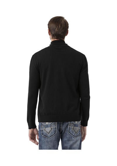 Cipo & Baxx Cp282 Ultimate Zip Luxe Knit Men Sweater Siyah