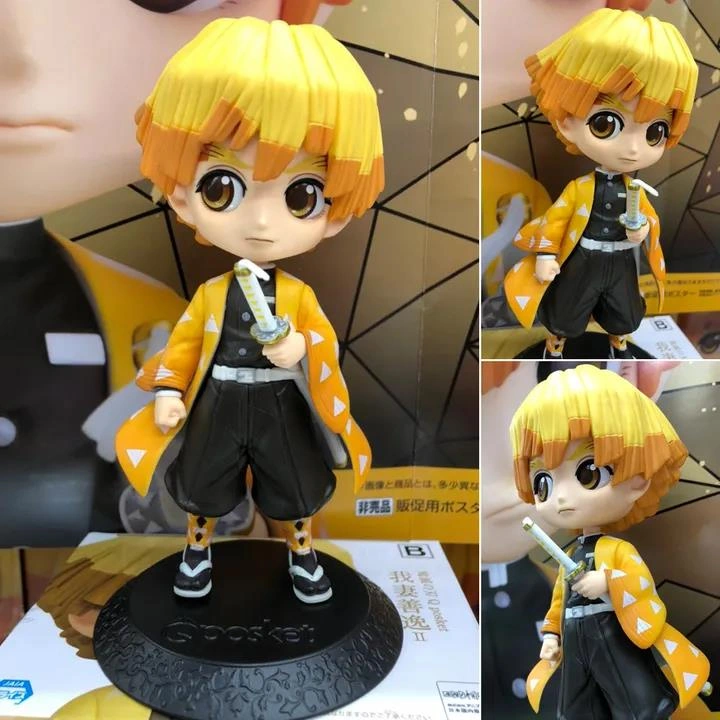 Demon Slayer Kimetsu No Yaiba Zenitsu Agatsuma Anime Karakter Figür Oyuncak Koleksiyonluk Biblo 15cm Demon Slayer