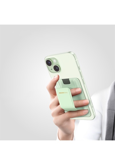 Amazingthing Edition Mag Serisi Fonksiyonel Çok Yönlü Grip Standlı Magnetik Kartlık Yeşil