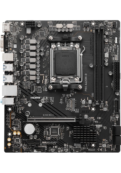 MSI Pro A620M-B 6800 MHz (OC) DDR5 Soket AM5 mATX Anakart