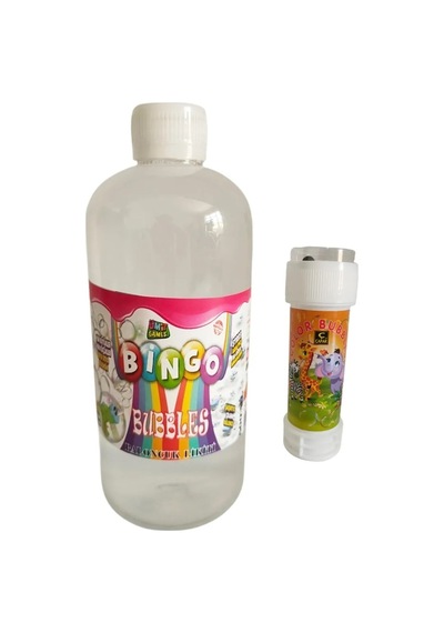 1 Adet Köpük Tabancası Yedek Baloncuk Solüsyonu 500 Ml + 1 Adet Küçük Baloncuk Oyuncağı