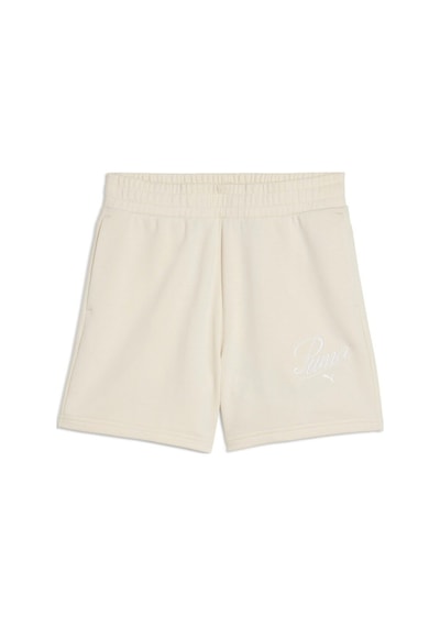 Puma Scrıpt High-waist Shorts Ekru Ekru
