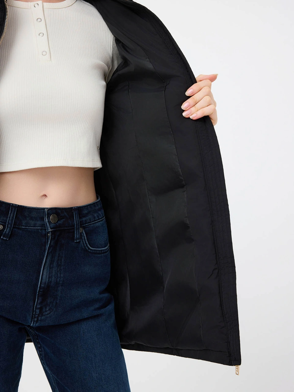Loft Regular Fit Siyah Kadın Mont Lf2041091 Siyah