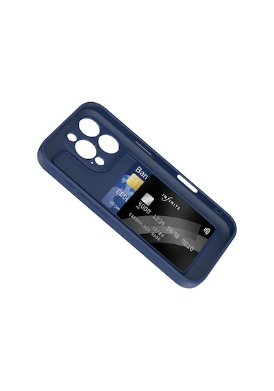 Apple Uyumlu iPhone 16 Pro Max Kılıf Kamera Korumalı Kartlık Hazneli Zore Vitra Kapak Siyah