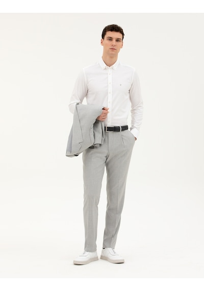 Pierre Cardin Erkek Beyaz Gömlek Desenli 50284872-vr013 Beyaz