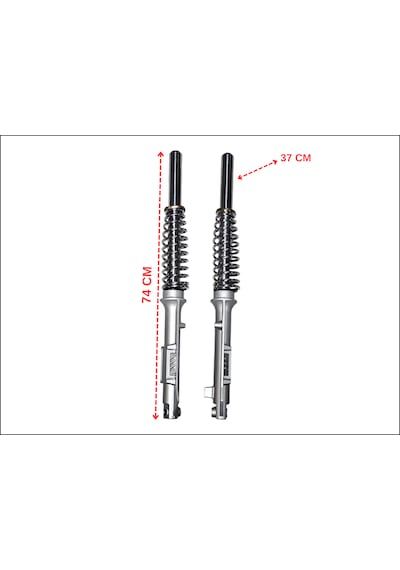Elektrikli Bisiklet 3 Teker Kasalı Ön Amortisör Takım Kampanalı 37mm-3007