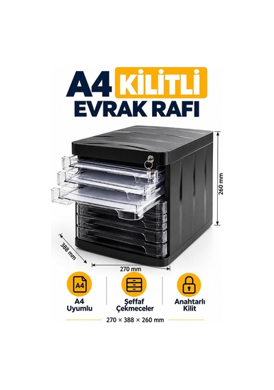Evrak Rafı 8 Li Kilitli Ve Şeffaf Çekmeceli 1 Adet Ark Plastik 8 Katlı Masaüstü A4 Dosya Belge Düzenleyici Kağıt Tepsisi Evrak Rafı 8 Li Kilitli Ve Şeffaf Çekmeceli 1 Adet Ark Plastik 8 Katlı Masaüstü A4 Dosya Belge Düzenleyici Kağıt Tepsisi