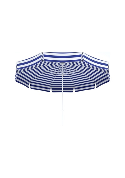 Türklersemsiye Tevalli Parasols 90/8 ( 180 Q ) Plaj Bahçe Şemsiyesi - Mavi Beyaz
