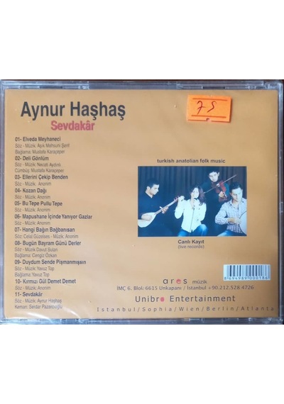 Plak Değildir Cd Dir Cd Aynur Haşhaş Sevdakar Elveda Meyhaneci