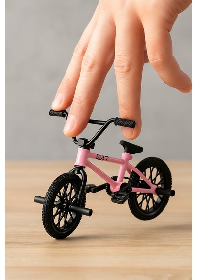 Tech Deck Bmx Bisikleti Cult Pembe Gerçek Metal Çerçeve Parmak Bisiklet Oyuncak Model 12