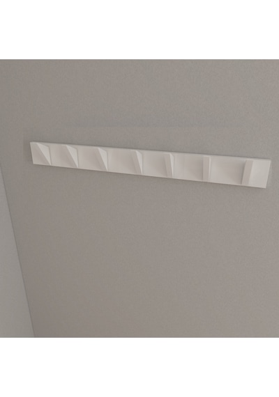 Hepsi3boyutlu Modern Duvar & Kapı Kanca Askılık - 7 Adet Beyaz Kanca Askılık - Model No : 5 Beyaz