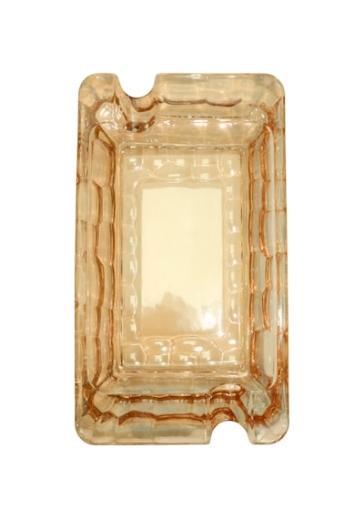 Premiumquality Gold Şeffaf Kristal Desenli İkili Puro Küllüğü - Tr9750