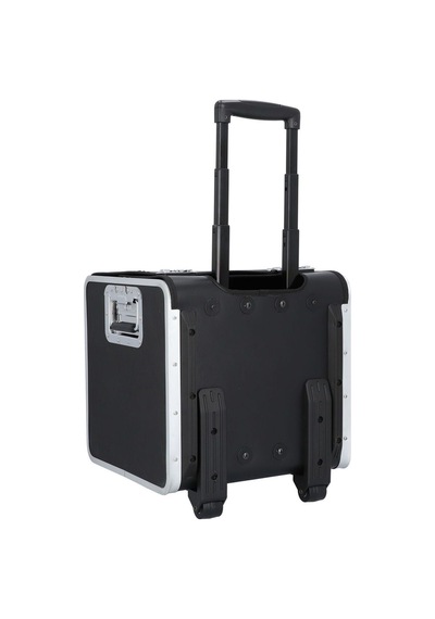 Alassio 37 Cm 2 Tekerlekli Dayanıklı Pilot Çantası, Siyah, Alüminyum Çerçeve, Kilitlenebilir Sap