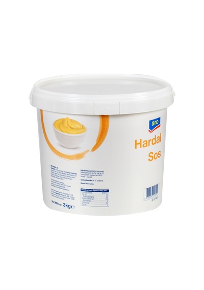 Aro Hardal 3 Kg - Pratik Sıkılabilir Şişede Büyük Boy Hardal Sosu Tarı