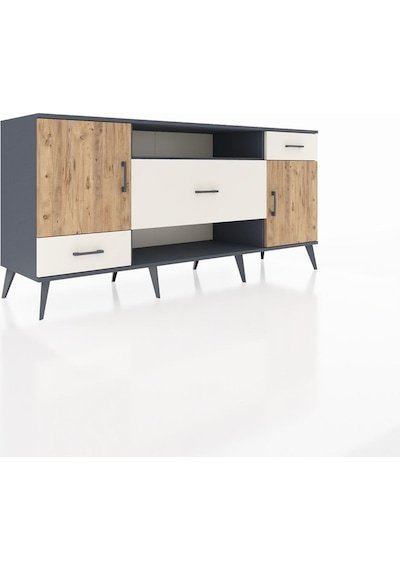 Hyperion Konsol 4 Raflı 3 Çekmeceli 2 Kapaklı 176x44x83 Antrasit-çam/aytaşı Çam/aytaşı Hyperion Konsol 4 Raflı 3 Çekmeceli 2 Kapaklı 176x44x83 Antrasit-çam/aytaşı Çam/aytaşı