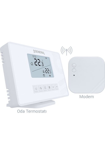 General Mitra Ht300s Rf Haftalık Programlı Kablosuz Oda Termostat
