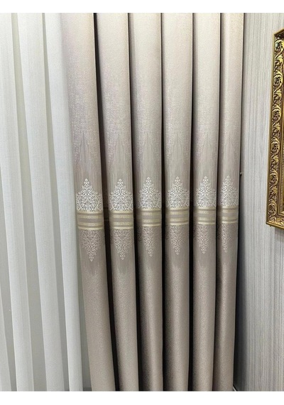 Titus Fj632145 V-5228 Vizon 1/3 Sık Pileli Fon Perde Apm Çok Renkli