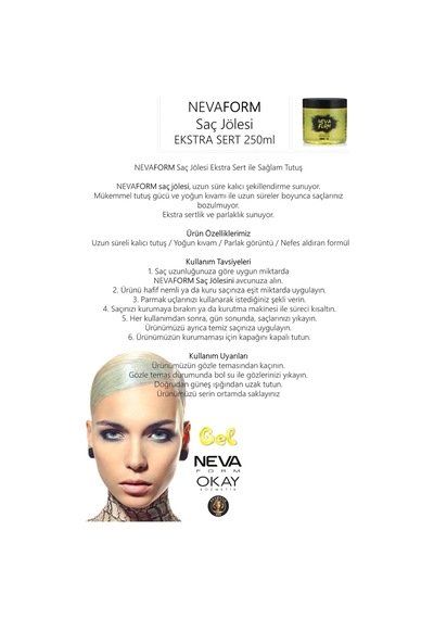 Nevaform Saç Jölesi Ekstra Sert 500 Ml