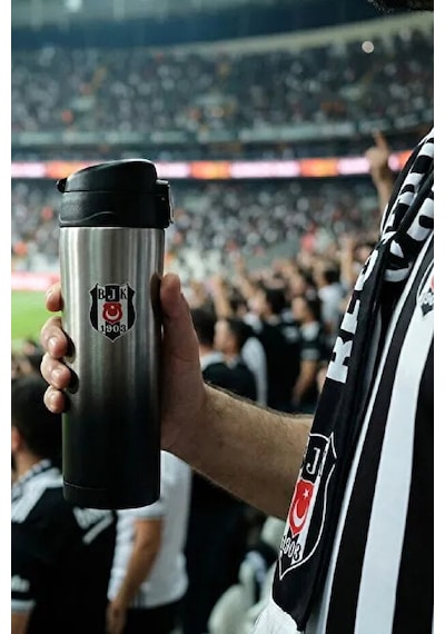 Karaca X Beşiktaş Çelik Sızdırmaz Termos Kutulu 450 Ml Gümüş