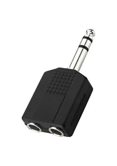Tr 6.3 Mm Jack Çoğaltıcı 6.3 Mm Erkek 2x 6.3 Mm Dişi Jack Gitar Jack Çoğaltıcı