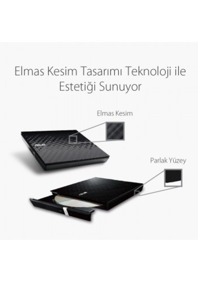 Asus Dvd Sdrw-08d2s-u Lıte Slım Usb 2.0 Siyah