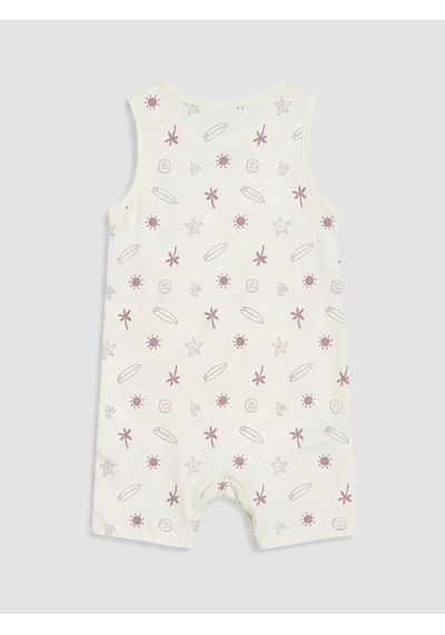 LC Waikiki Lcw Baby Bej Baskılı Erkek Bebek Tulum 2'li Lıght Beıge Prın