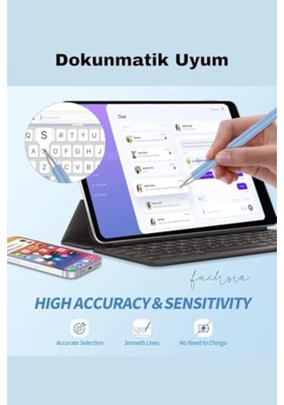 Fuchsia Matepad 11.5 Uyumlu Dokunmatik Ekran Uyumlu 2 İn 1 Tablet Kalemi Diğer