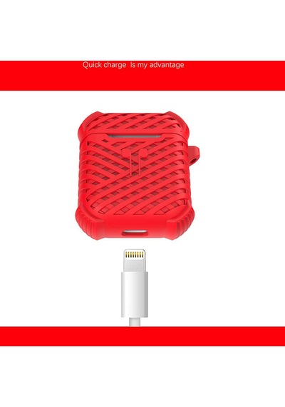 Apple AirPods Uyumlu Kılıf Zore Airbag 02 Silikon Gri