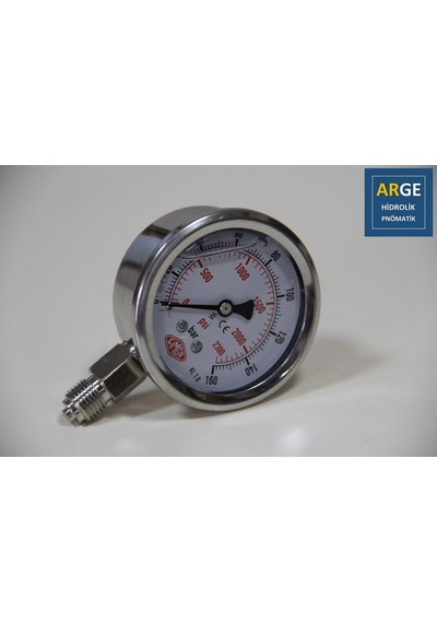 Simga Çap 63 0-160 Bar 1.6 Skl Gliserinli ALTtan Manometre