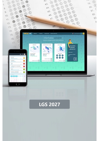 8. Sınıf LGS 2027 Sınava Hazırlık Seti (Sadece Dijital Lisans) 8. Sınıf LGS Tüm Dersler 8.000 Soru 10 Online Deneme Sınavı 30 Canlı Özel Ders + Birebir Sınav Koçluğu