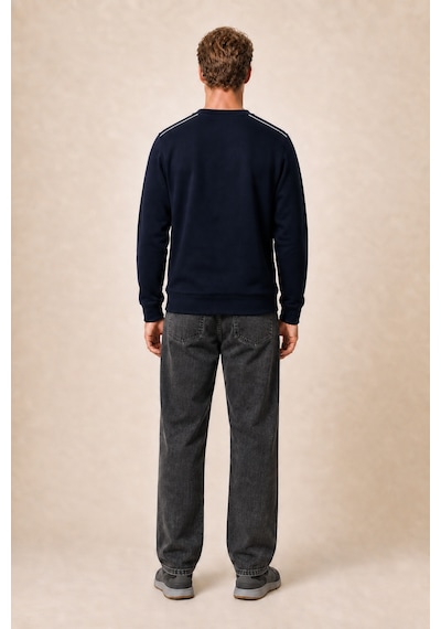 Redline Qwen Bisiklet Yaka Regular Fit Kışlık Sweatshirt Lacivert