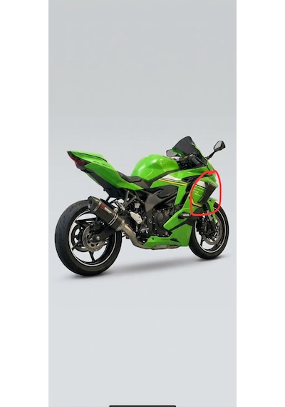 Gg Creations- Kawasaki Ninja Zx-4rr / Zx-25r Aerodinamik Yan Kanat Winglet Boyasız Mat Siyah