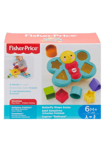 Fisher-Price Şekil Eşleştirme Arkadaşı Kelebek +6 Ay CDC22