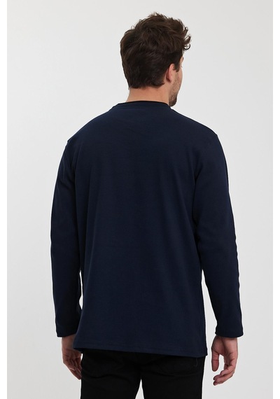 Alexandergardı Bisiklet Yaka Garnili Sweatshirt E22-72300 001