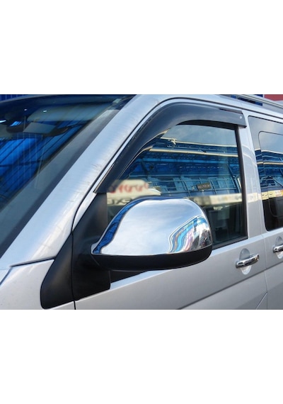 Vw Volkswagen Transporter T5 Uyumlu Ayna Kapağı 2 Parça 2003-2010 Paslanmaz Krom