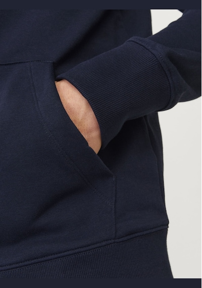 Jack & Jones Erkek Kapüsonlu Sweatshirt - Paulos 12256591 Navy Blazer Yeşil