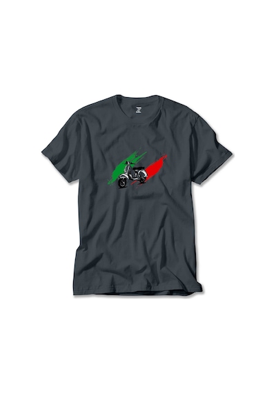 Vespa İn Italy Füme Tişört Füme