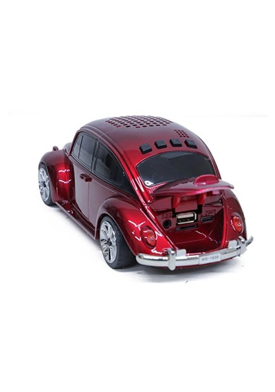 Beetle Araba Görünümlü Taşınabilir Bluetooth Hoparlör Ve Radyo Speaker -