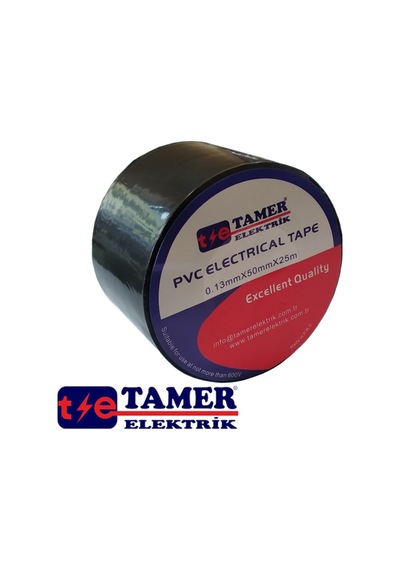 0.13Mm X 50Mm (5Cm)X25M Geniş Pvc Elektrik Izolasyon/Yalıtım Band (327525209)