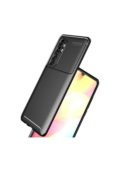 Xiaomi Mi Note 10 Lite Kılıf Zore Negro Silikon Kapak Kahverengi