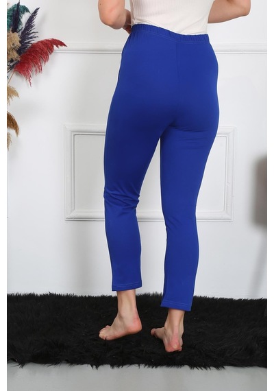 Akbeniz Kadın Pamuklu Sax Tek Alt Pijama 27523-saks Saks