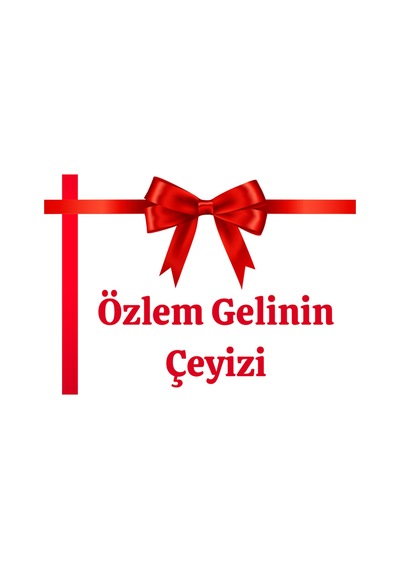 Çeyiz Bohça Bavul Koli Etiketi Gelin 10 Adet A4 Baskılı Etiket Sticker Çok Renkli