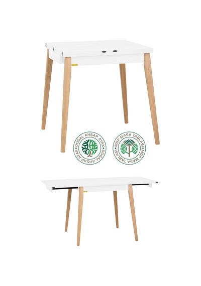 Vilinze Tosya Sandalye Avanos Ahşap Mdf Kanatlı Mutfak Masası Takımı - 70x70+70 Cm Krem Vilinze Tosya Sandalye Avanos Ahşap Mdf Kanatlı Mutfak Masası Takımı - 70x70+70 Cm Krem