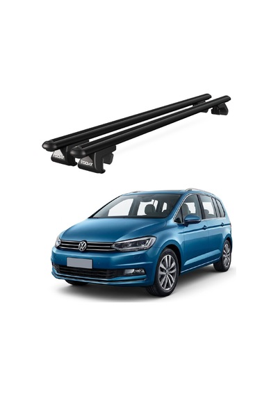Venüs Volkswagen Touran 2015 Ve Sonrası Uyumlu Siyah Ara Atkı Port Bagaj Tavan Barı