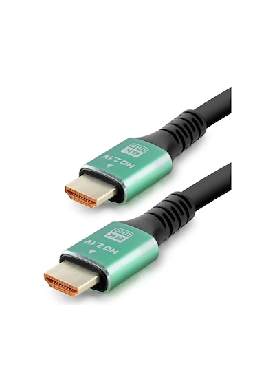 8.0 Mm Ölçülü Fiber Optik Hdmi 2.1 Kablo 8k Uhd 60 Hz Od 3 M Siyah Yeşil