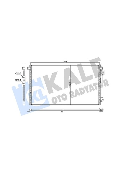 Kale Klıma Radyatoru Chrysler Voyager Iv 2.5crd 00 / 07 743 436.8x16 Klr-352635